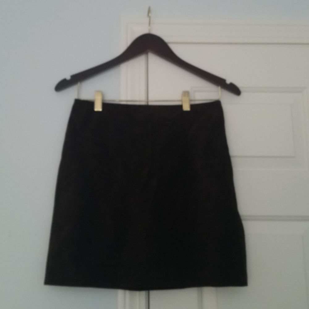 Banana Republic Chocolate Brown Suede Skirt